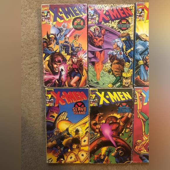 X-MEN VHS Lot Of 14 VHS Tapes Vintage Marvel Comic Series 1992 - Picture 6 of 16